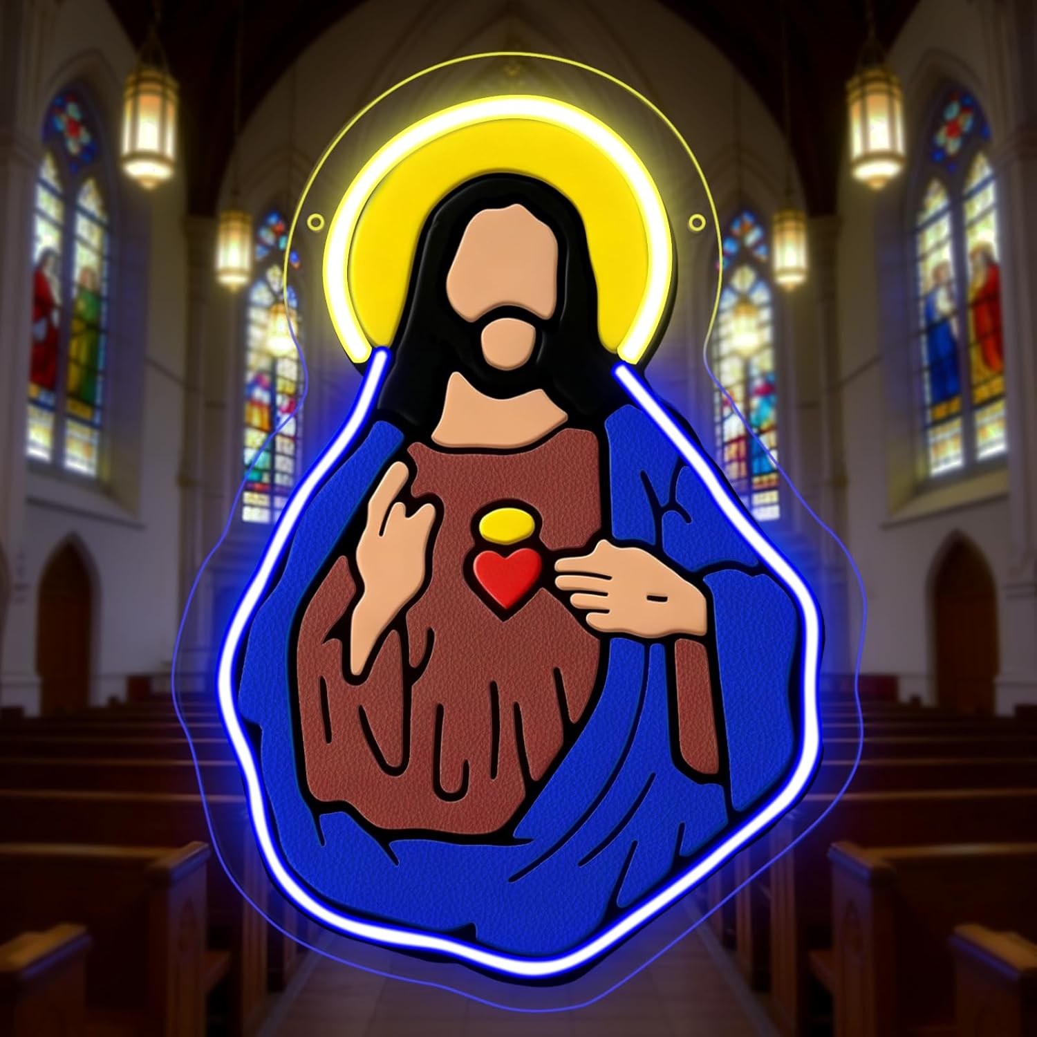 Wedding Led - Sacred Heart of Jesus Neon Sign