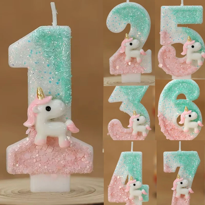 Unity Candle Set - Birthday Candle 0-9 Number Birthday Party