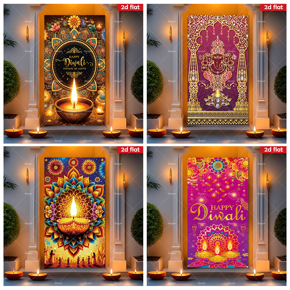 Indian Wedding Decor Supply - Indian Diwali Door Cover Banner Deepavali
