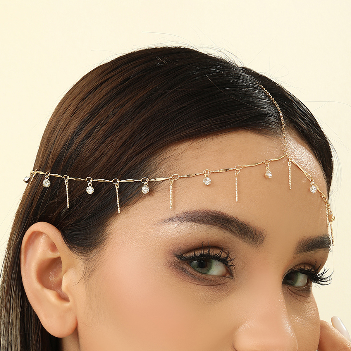 Indian Wedding Supply - Boho Tassels Rhinestone Head Chain Headbands