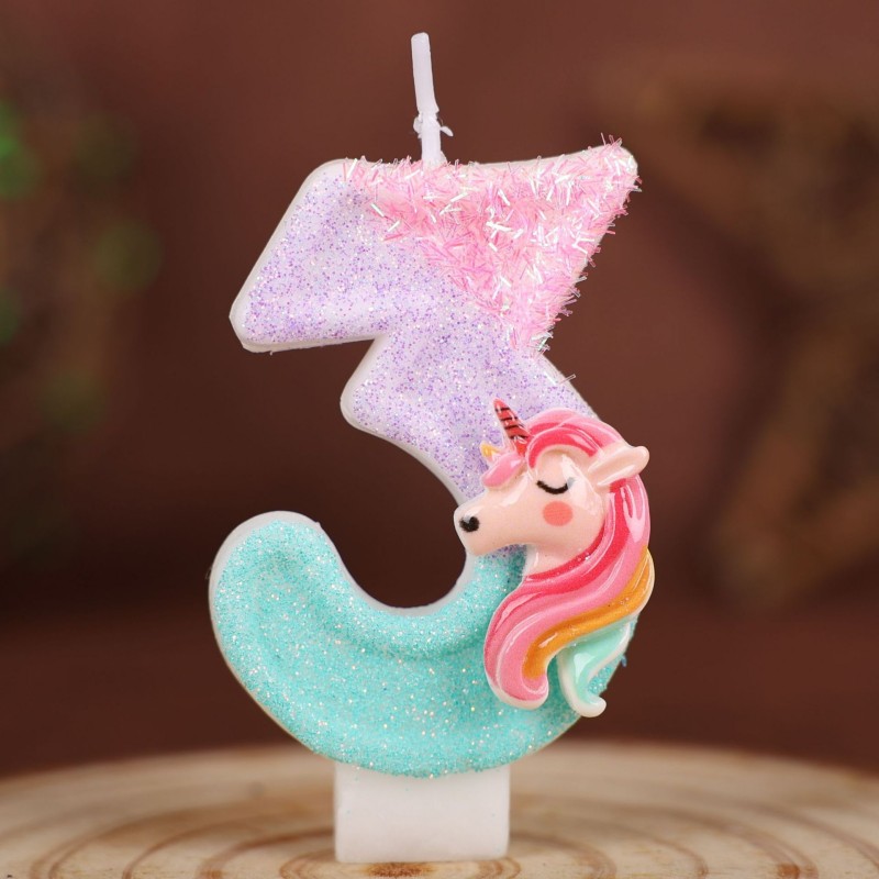 Gradient Pink Unicorn Happy Bi - Unity Candle Set ulasan dan harga