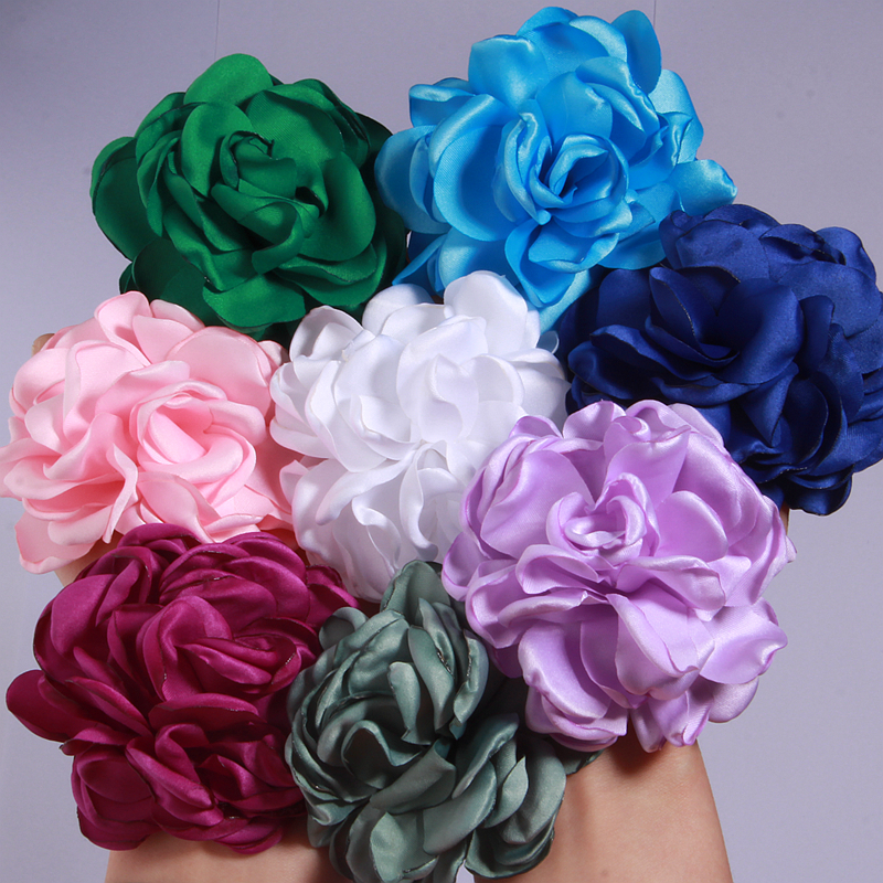 8CM Artificial Satin Rose Fabr - Wedding Dress Supply ulasan dan harga