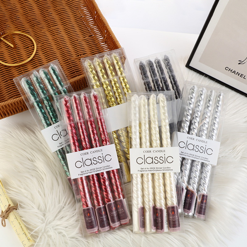 4pcs European-style Long-pole  - Unity Candle Set ulasan dan harga