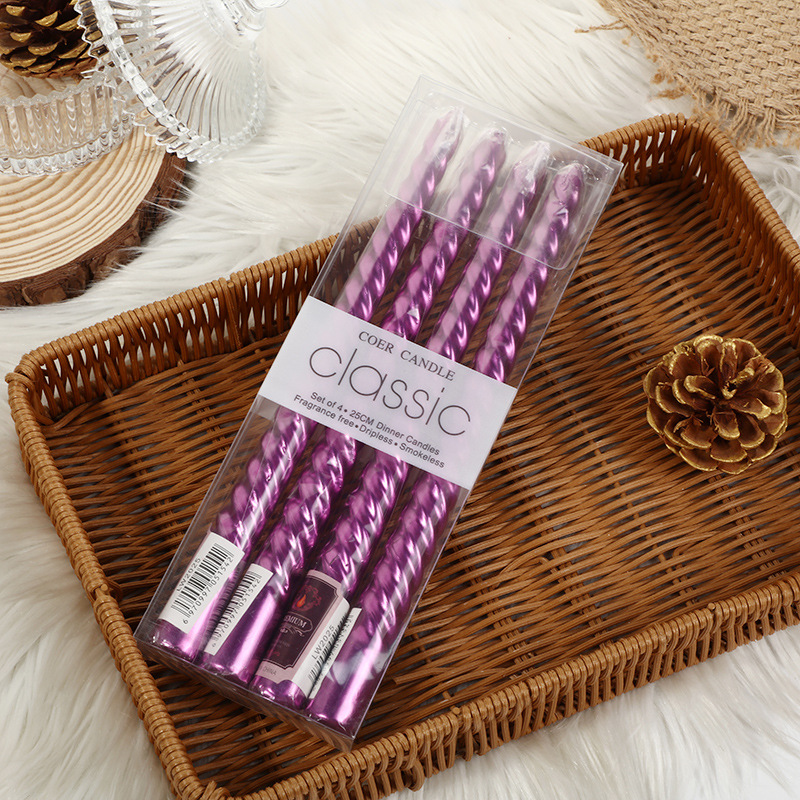 4pcs European-style Long-pole  - Unity Candle Set ulasan dan harga
