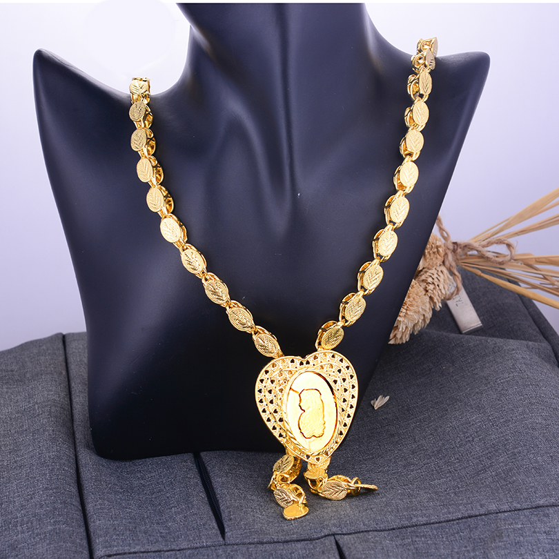 Dubai 24K Gold Color Jewelry S - Indian Wedding Supply ulasan dan harga