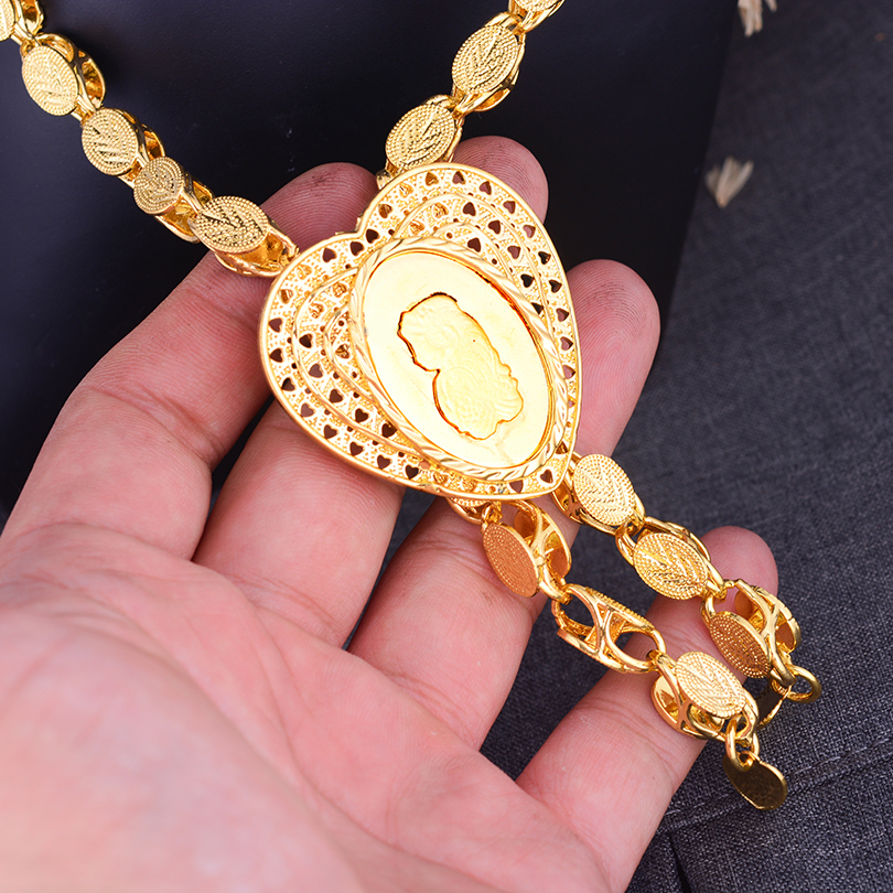 Dubai 24K Gold Color Jewelry S - Indian Wedding Supply ulasan dan harga