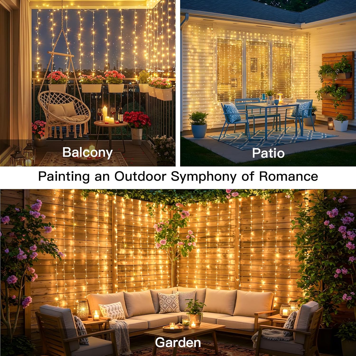 Curtain Lights For Bedroom 200 - Wedding Led ulasan dan harga