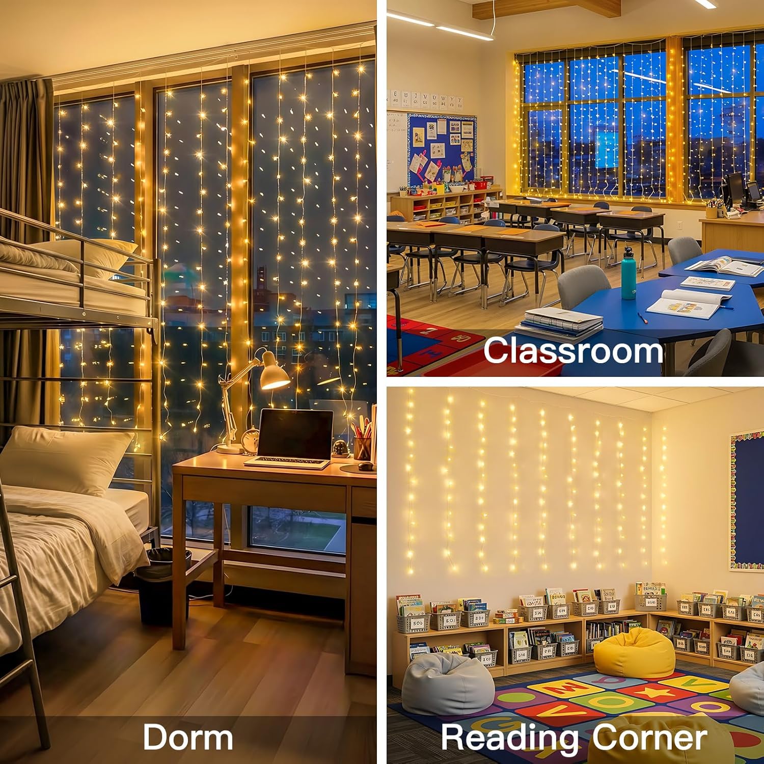 Curtain Lights For Bedroom 200 - Wedding Led ulasan dan harga