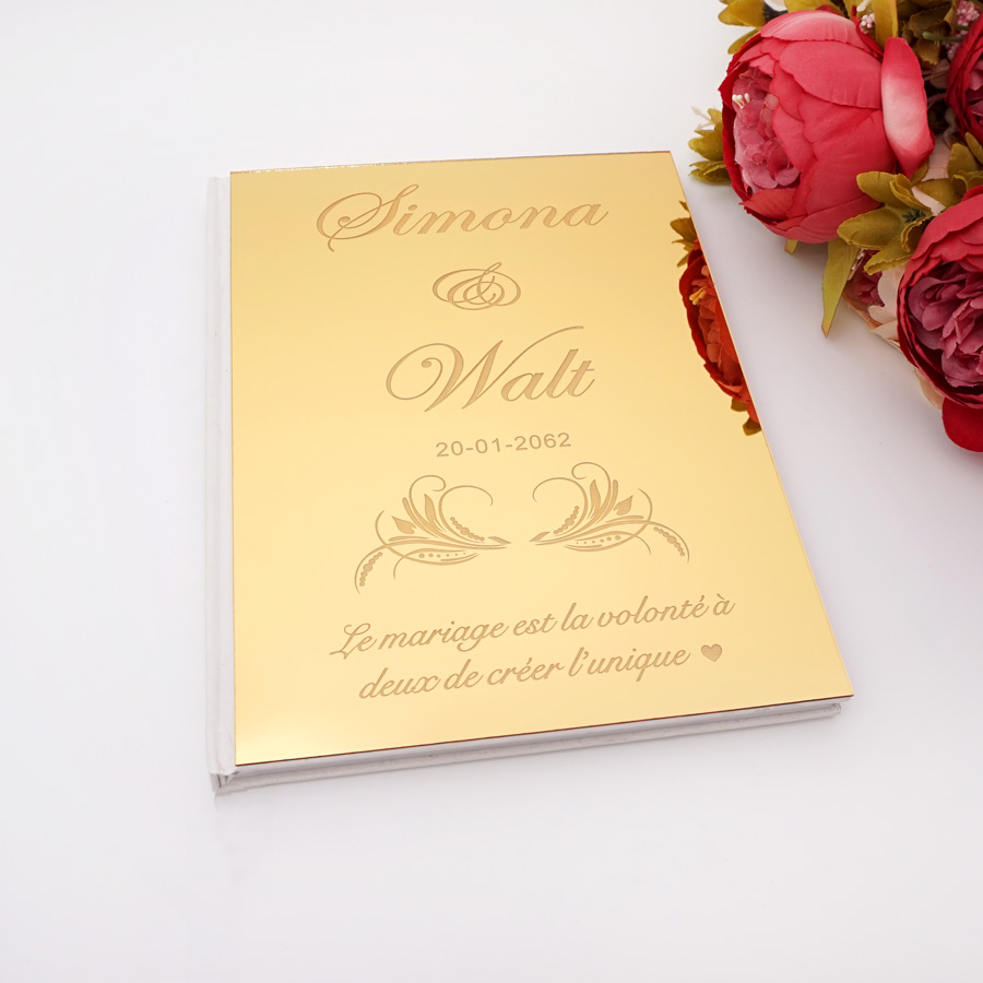 Acrylic Mirror Personalized El - Personalized Guest Book ulasan dan harga