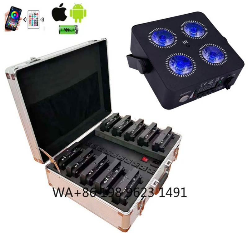 4X18W RGBWA+UV 6IN1 Mini Wirel - Wedding Led ulasan dan harga