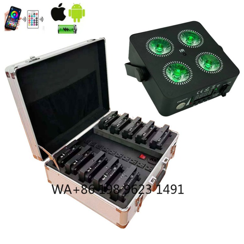 4X18W RGBWA+UV 6IN1 Mini Wirel - Wedding Led ulasan dan harga