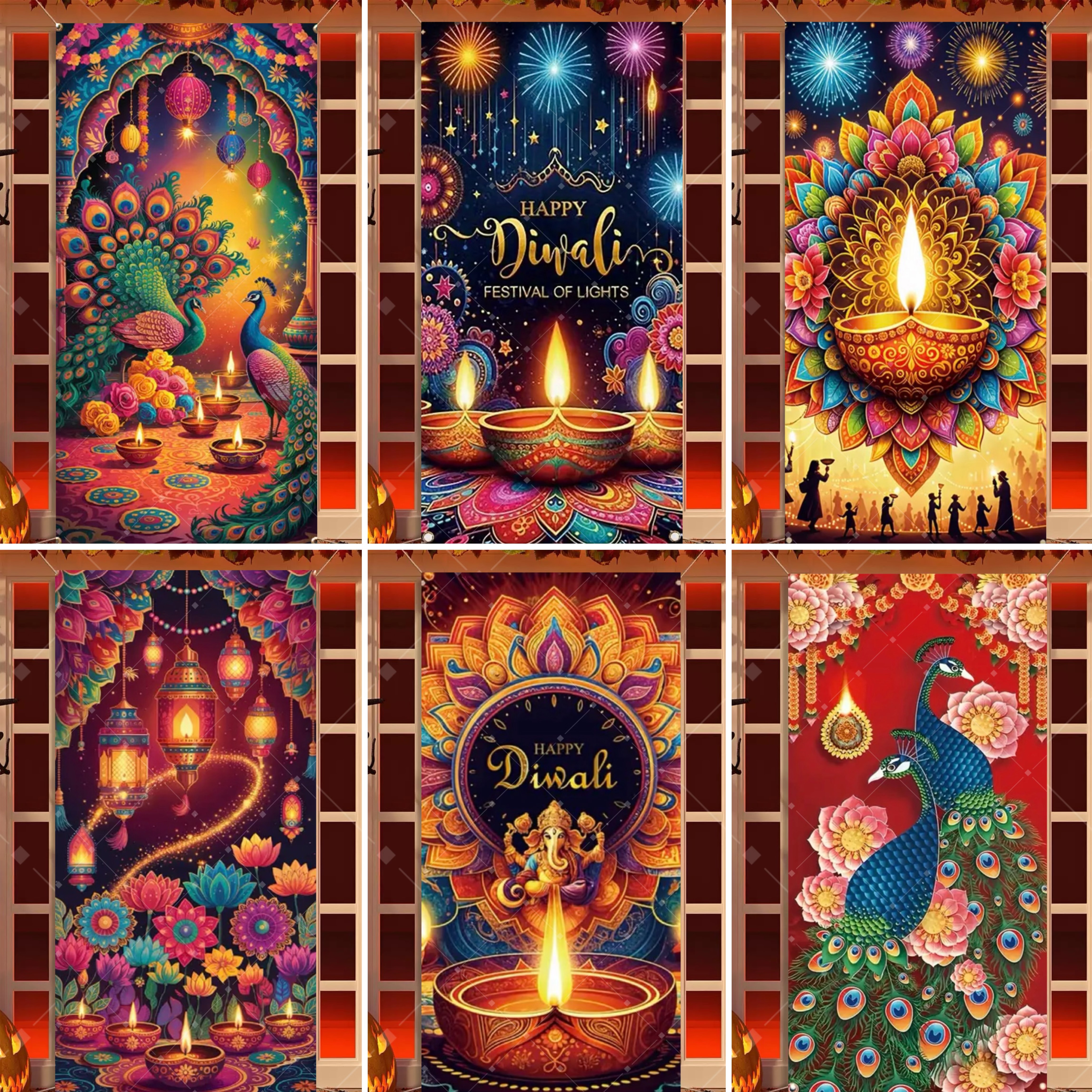 Diwali Decoration Party Backgr - Indian Wedding Decor Supply ulasan dan harga