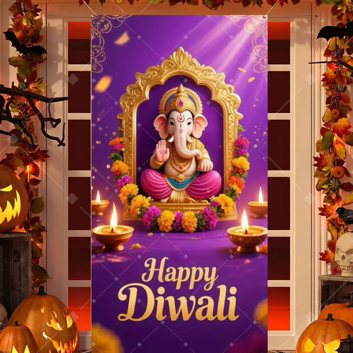 Diwali Decoration Party Backgr - Indian Wedding Decor Supply ulasan dan harga