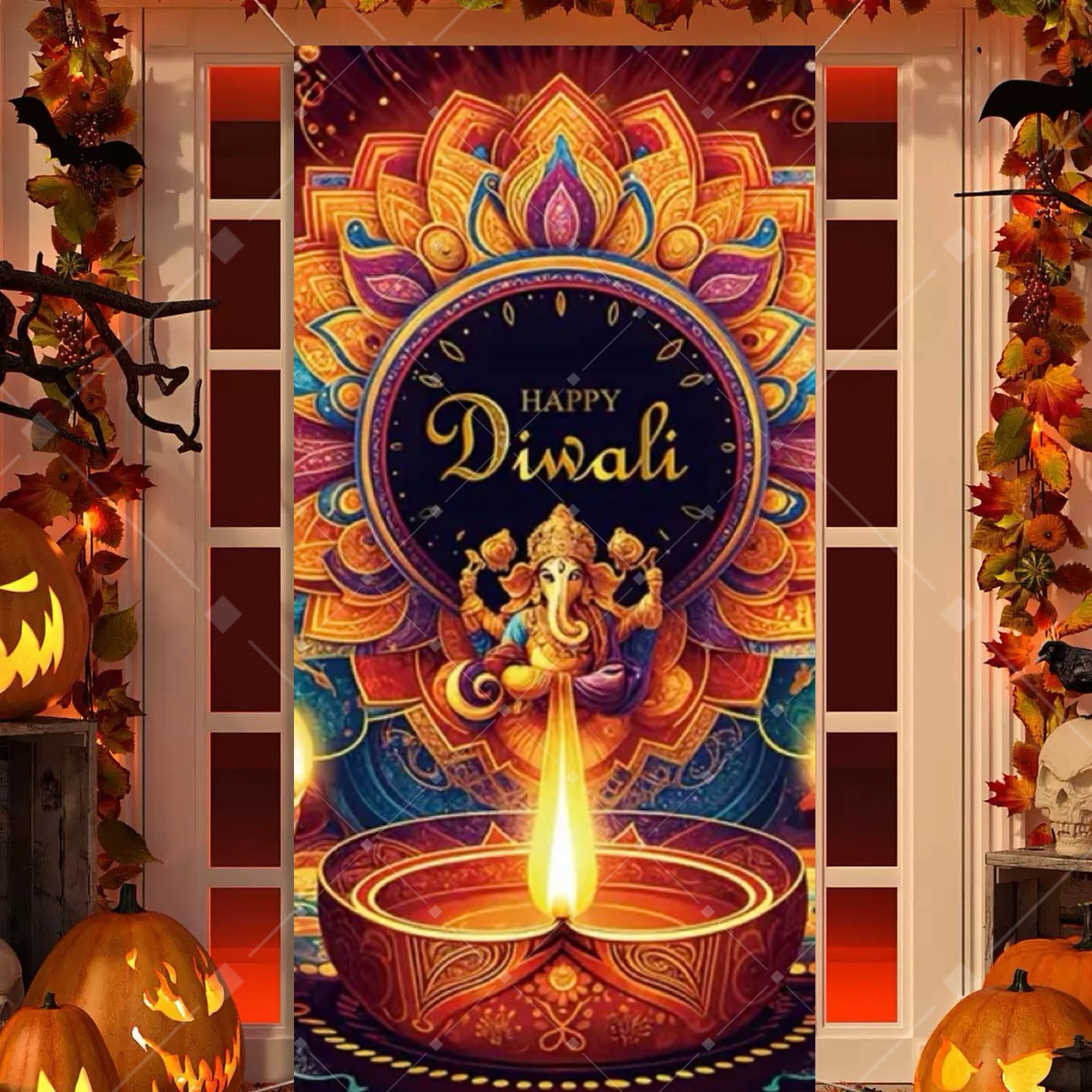 Diwali Decoration Party Backgr - Indian Wedding Decor Supply ulasan dan harga
