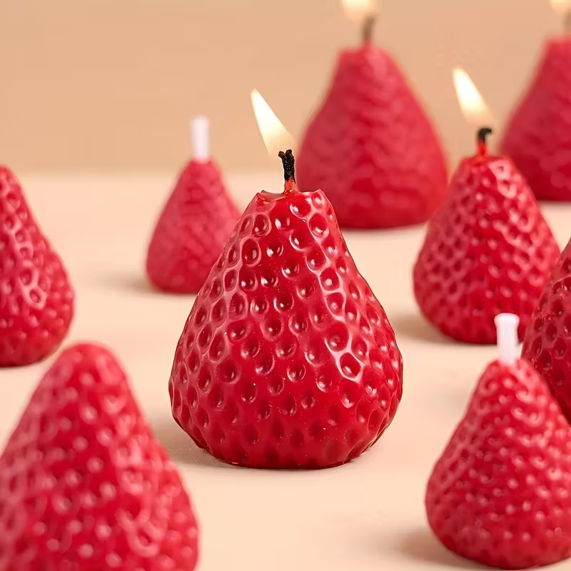 Strawberry Silicone Candle Mol - Unity Candle Set ulasan dan harga