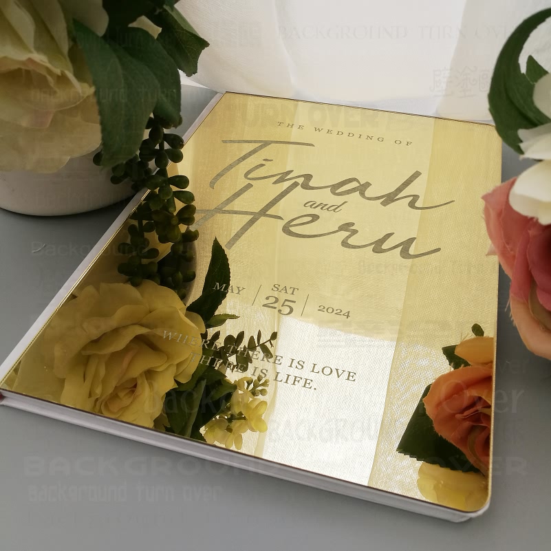 Personalized Wedding Guest Boo - Personalized Guest Book ulasan dan harga