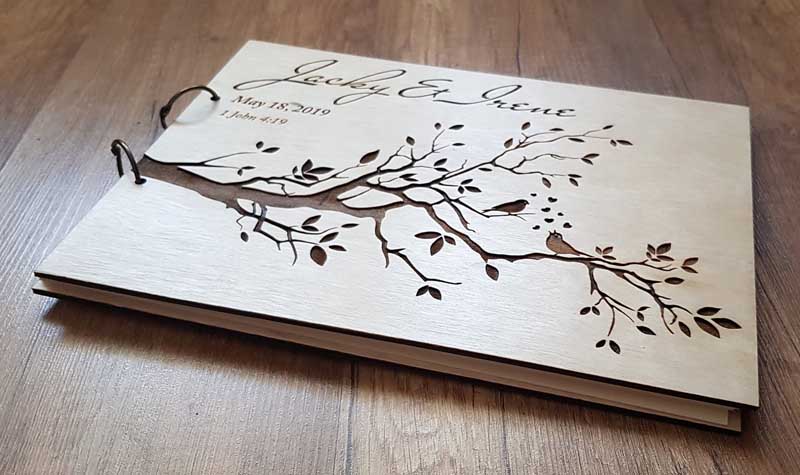 Personalized Engraved  Wooden  - Personalized Guest Book ulasan dan harga