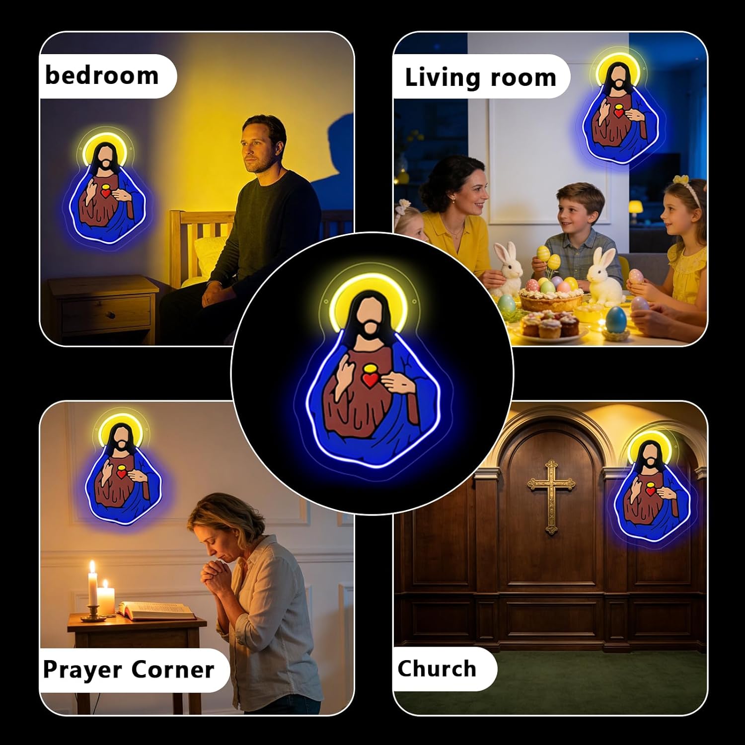 Sacred Heart of Jesus Neon Sig - Wedding Led ulasan dan harga
