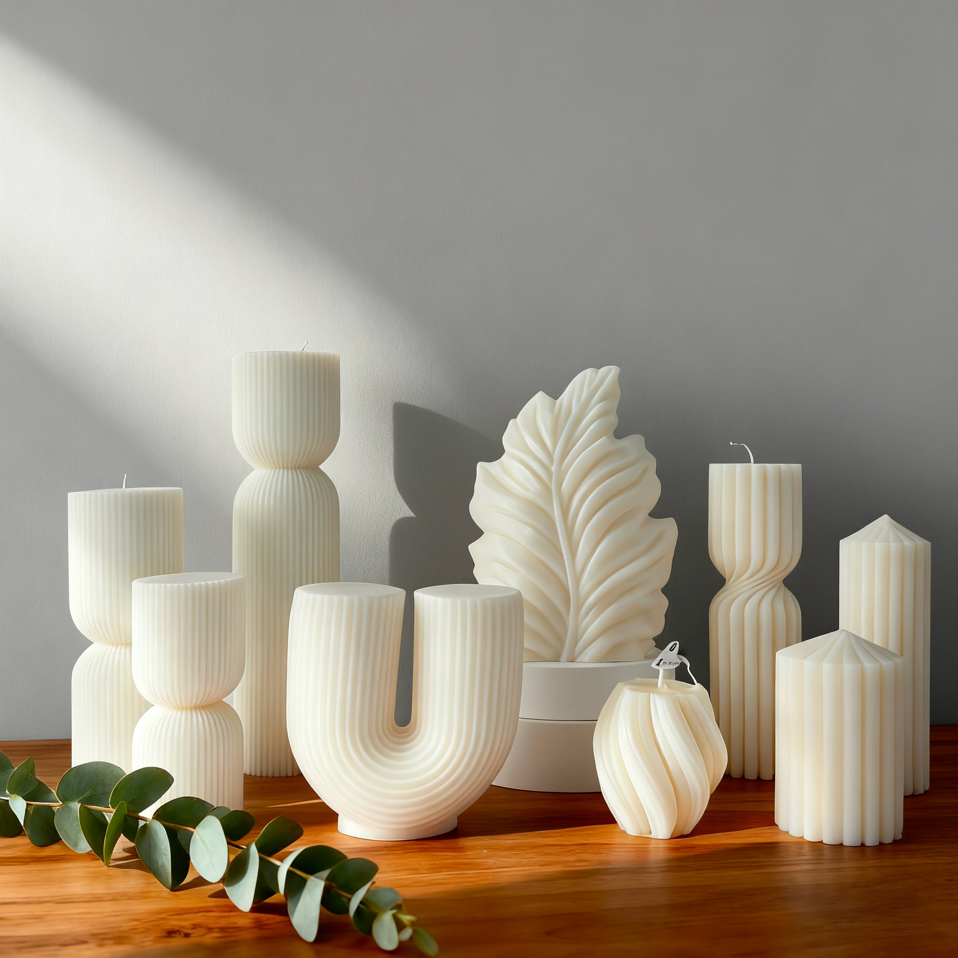 Nordic Minimalist White Scente - Unity Candle Set ulasan dan harga