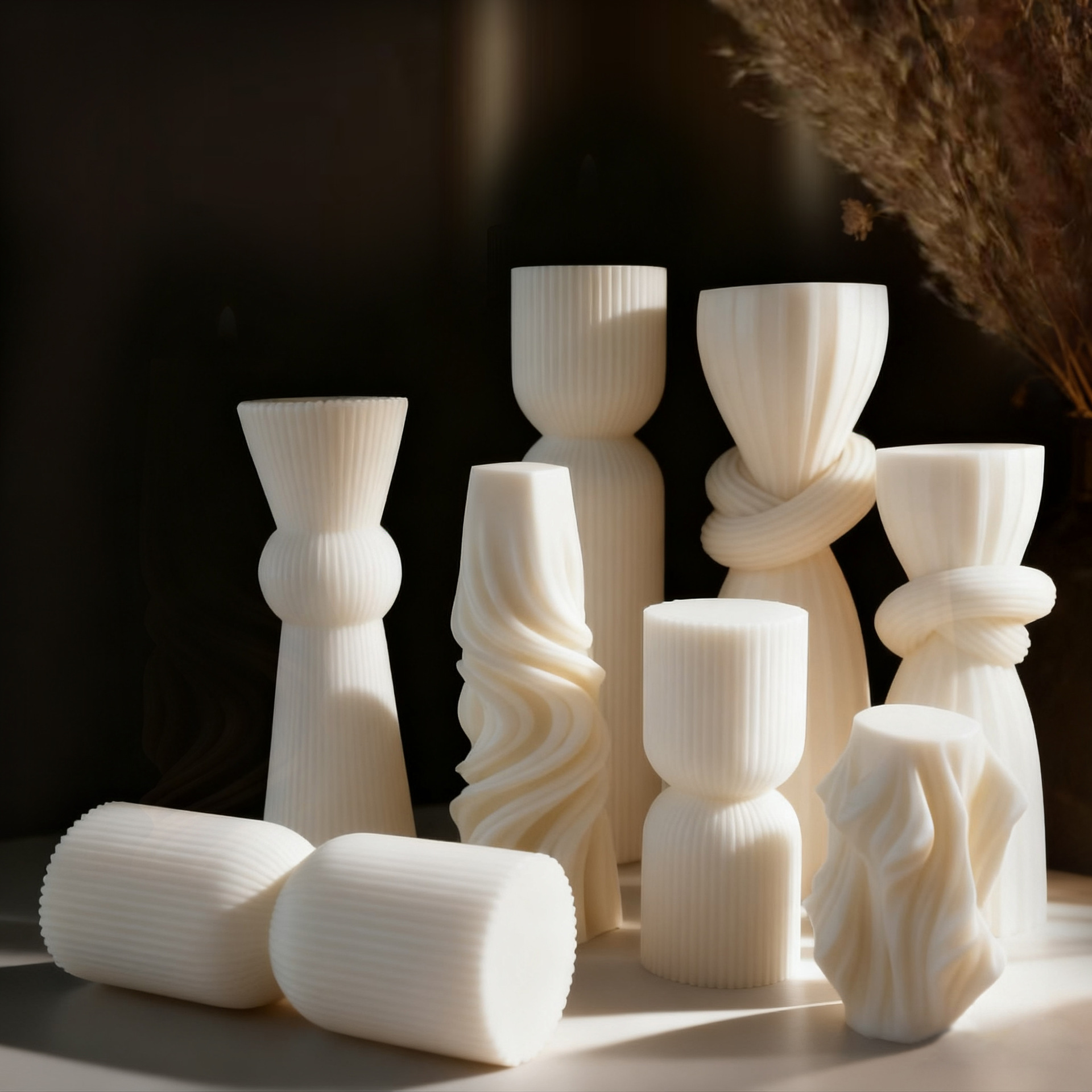 Nordic Minimalist White Scente - Unity Candle Set ulasan dan harga