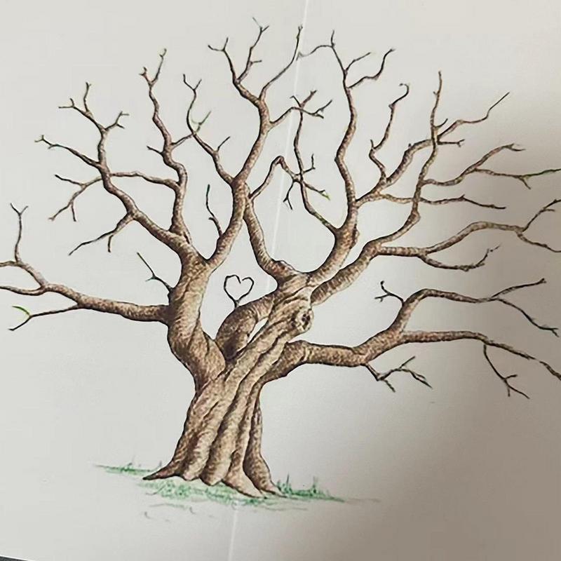 Fingerprint Tree Wedding Gradu - Personalized Guest Book ulasan dan harga