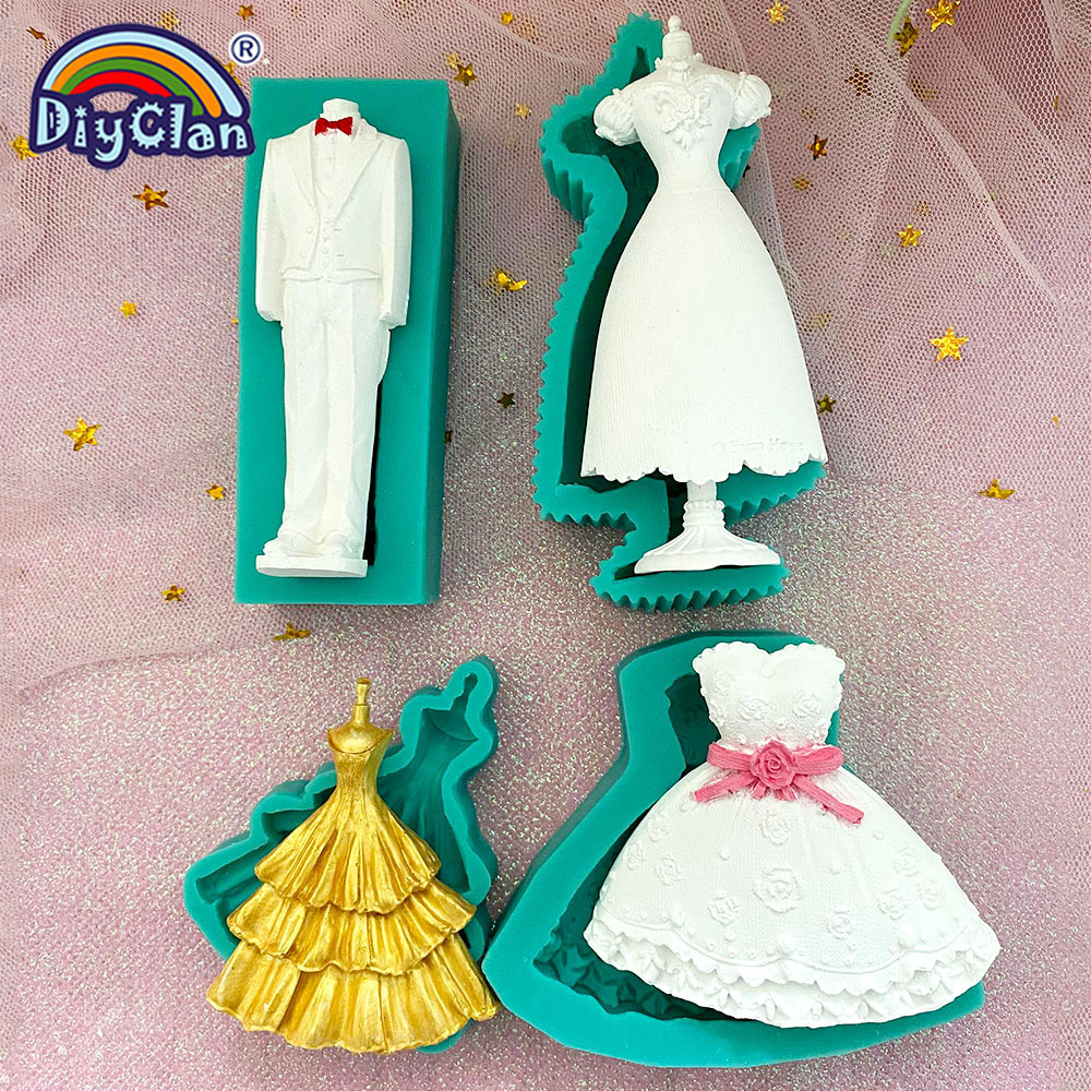 Marry Decoration Silicone Mold - Wedding Dress Supply ulasan dan harga