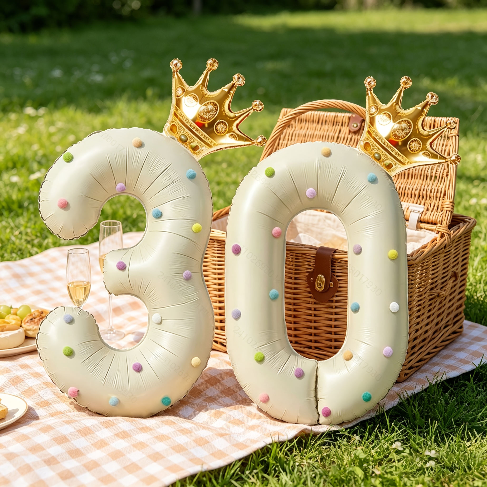 Large 40inch Cream-Colored Num - Wedding/Event Supply Store ulasan dan harga