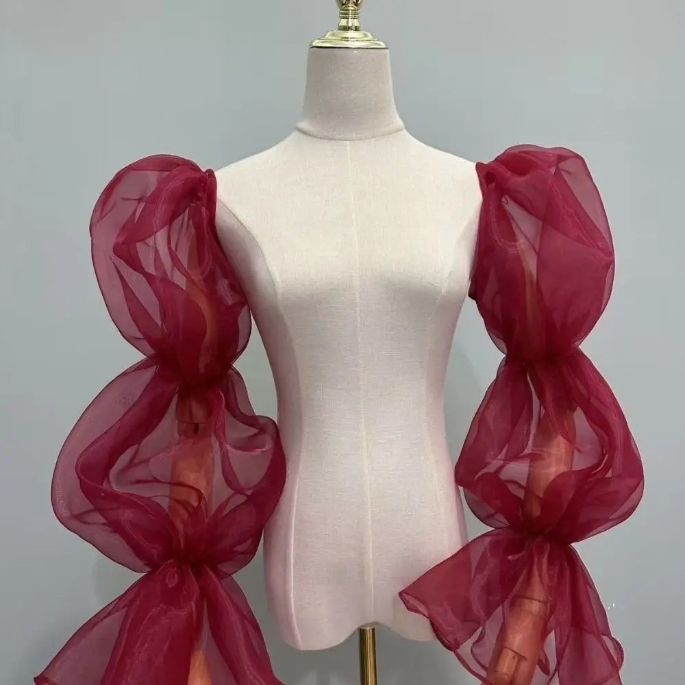 Elegant Puffy Wedding Arm Slee - Wedding Dress Supply ulasan dan harga