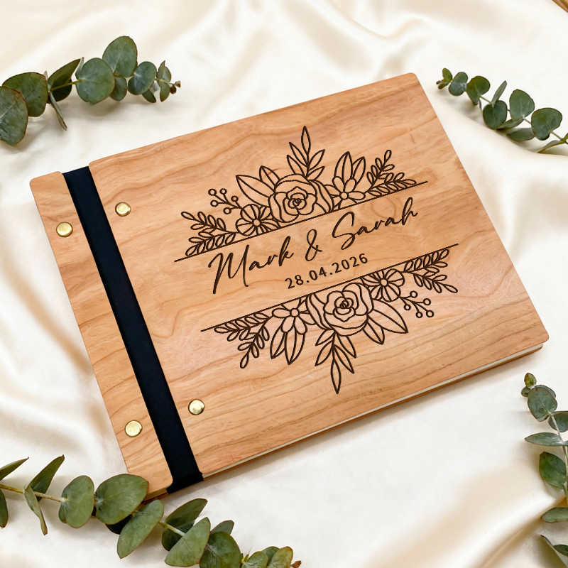 Personalized Wedding Guest Boo - Personalized Guest Book ulasan dan harga