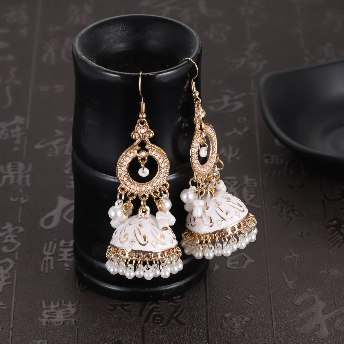 Boho White Enamel Indian Bell  - Indian Wedding Supply ulasan dan harga