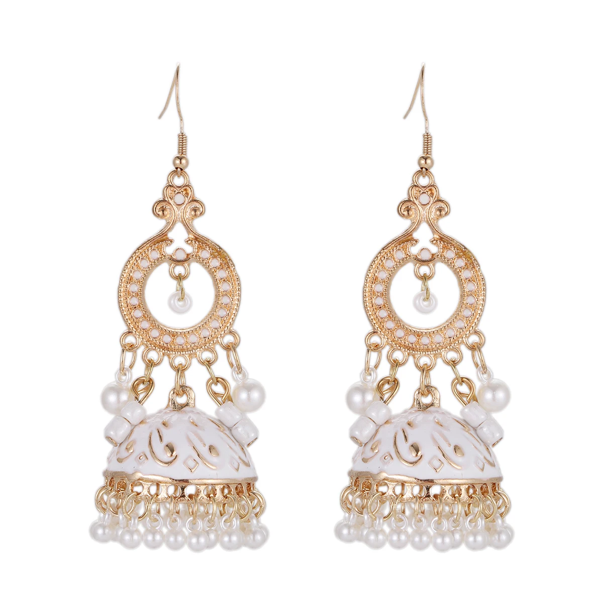 Boho White Enamel Indian Bell  - Indian Wedding Supply ulasan dan harga