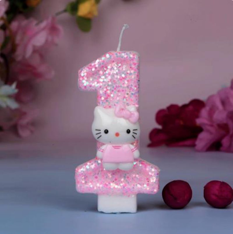Cute Hello Kitty Cat Digital N - Unity Candle Set ulasan dan harga
