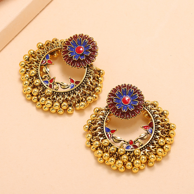 Indian Jhumka Ear Rings For Wo - Indian Wedding Supply ulasan dan harga