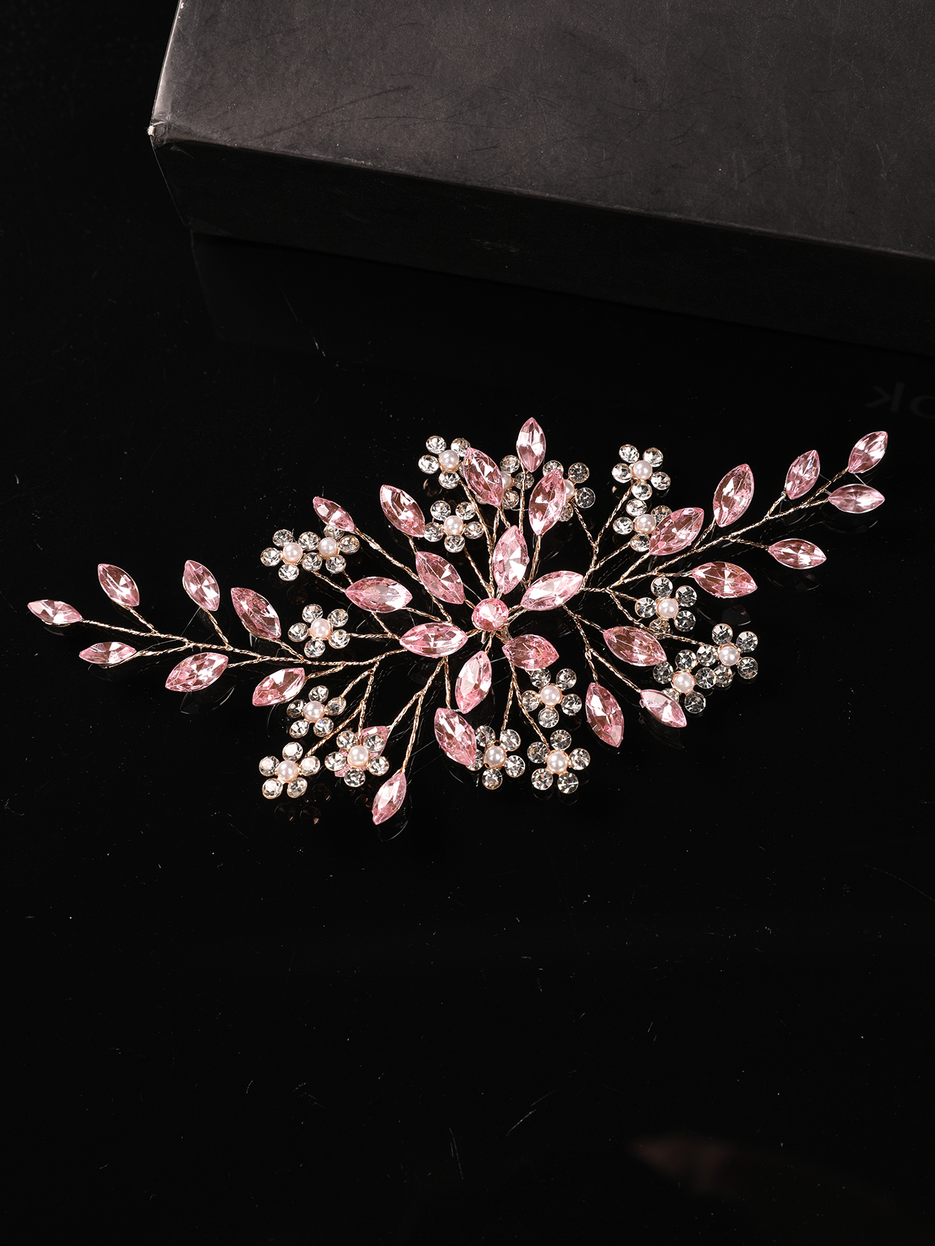 Soft Pink Crystal Bridal Headp - Wedding Dress Supply ulasan dan harga
