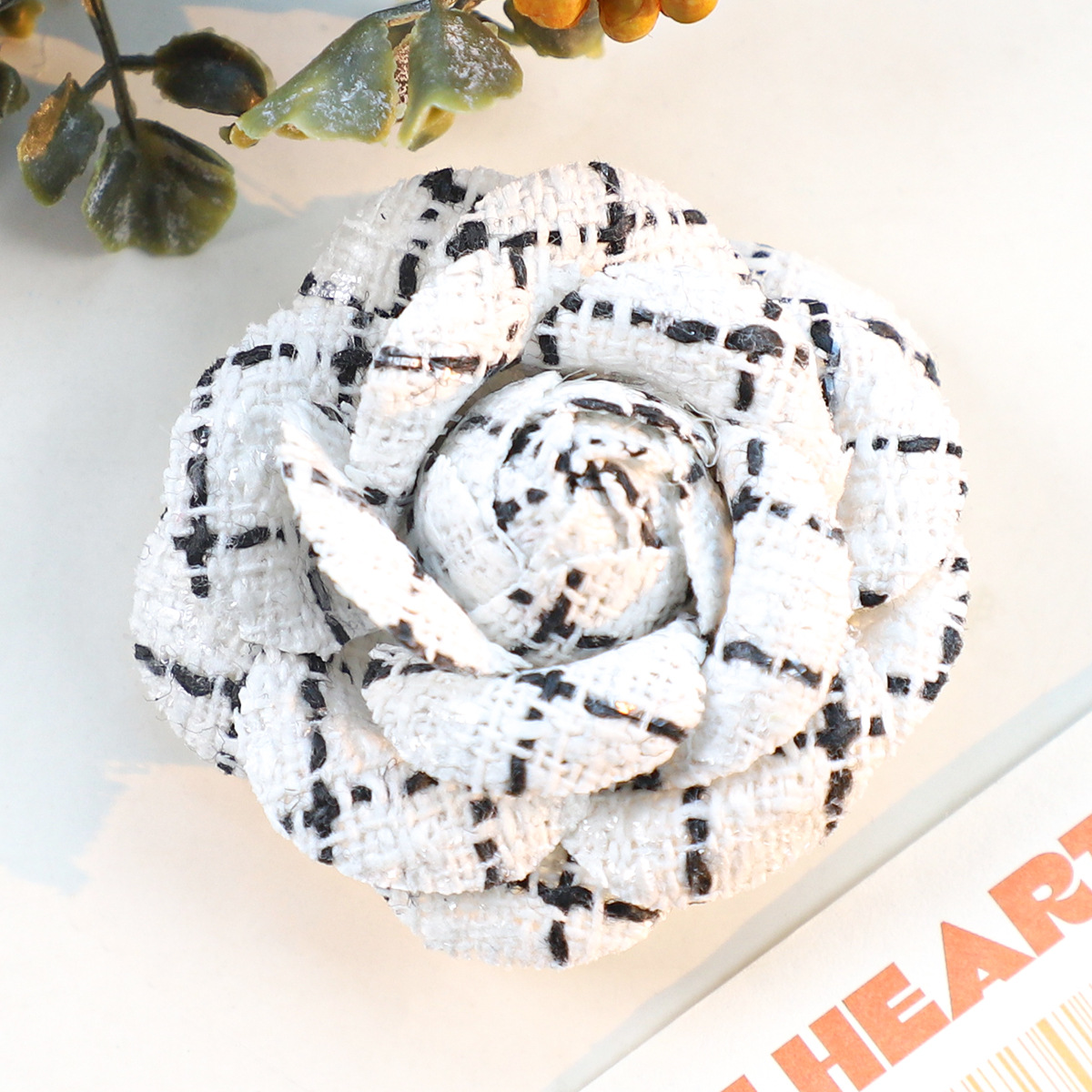 6CM Camellia Brooch for Women  - Wedding Dress Supply ulasan dan harga