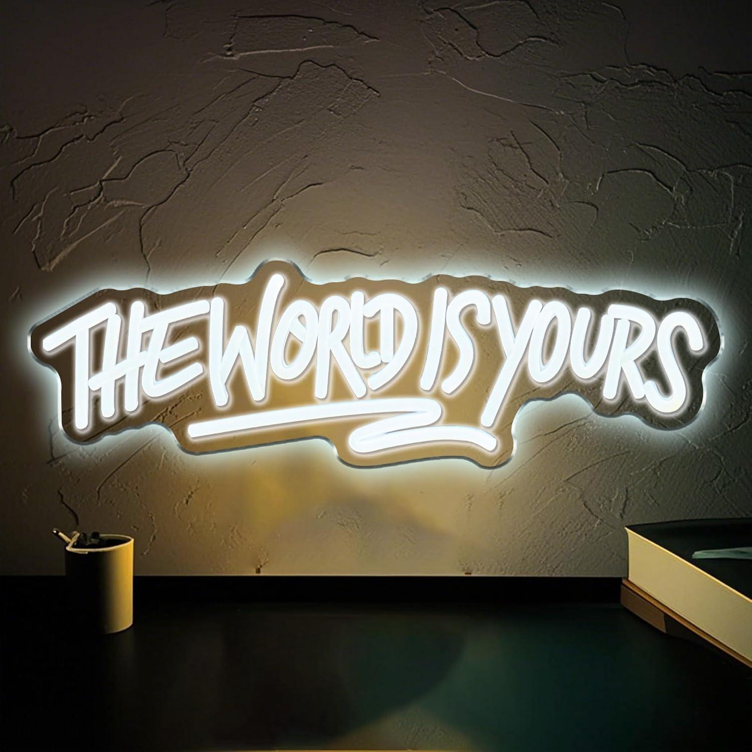 The World is Yours Neon Sign U - Wedding Led ulasan dan harga