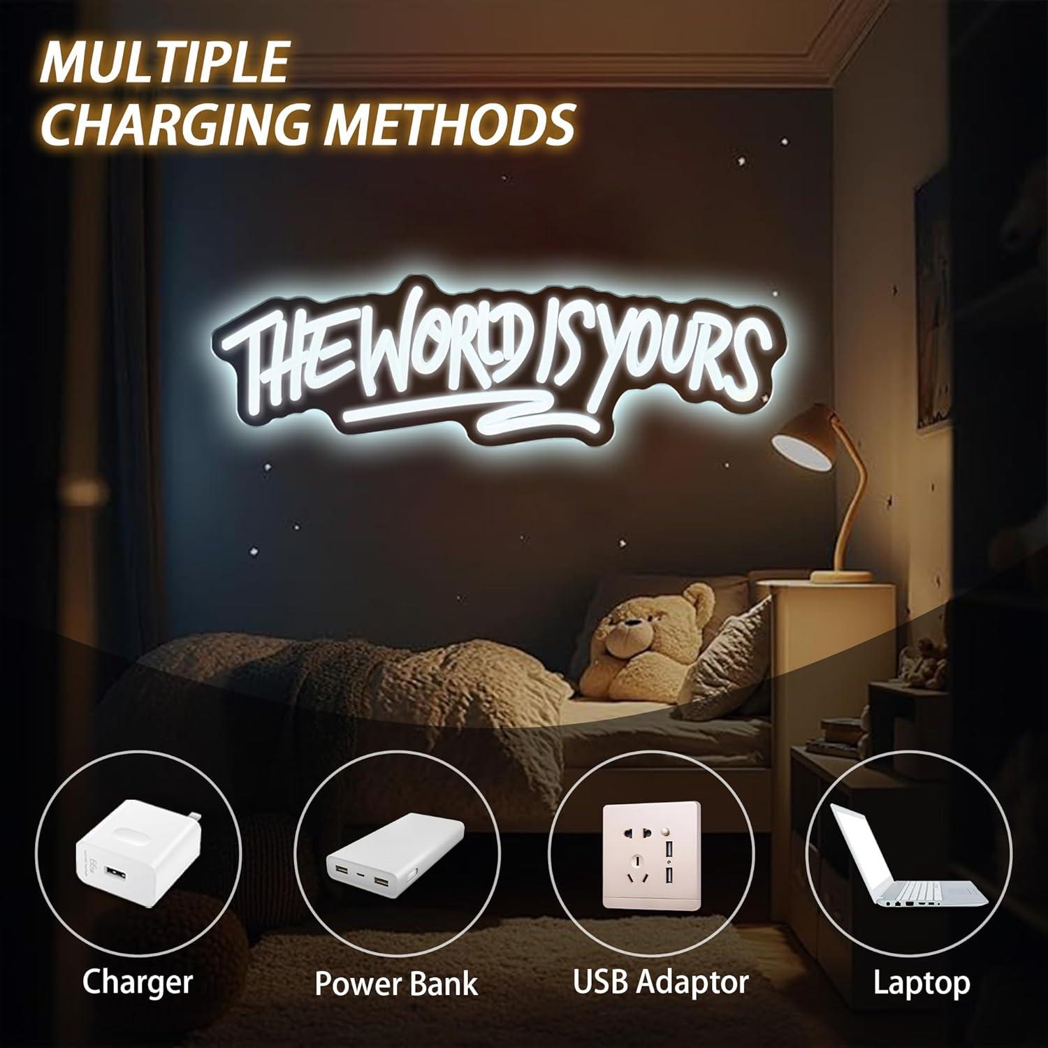 The World is Yours Neon Sign U - Wedding Led ulasan dan harga