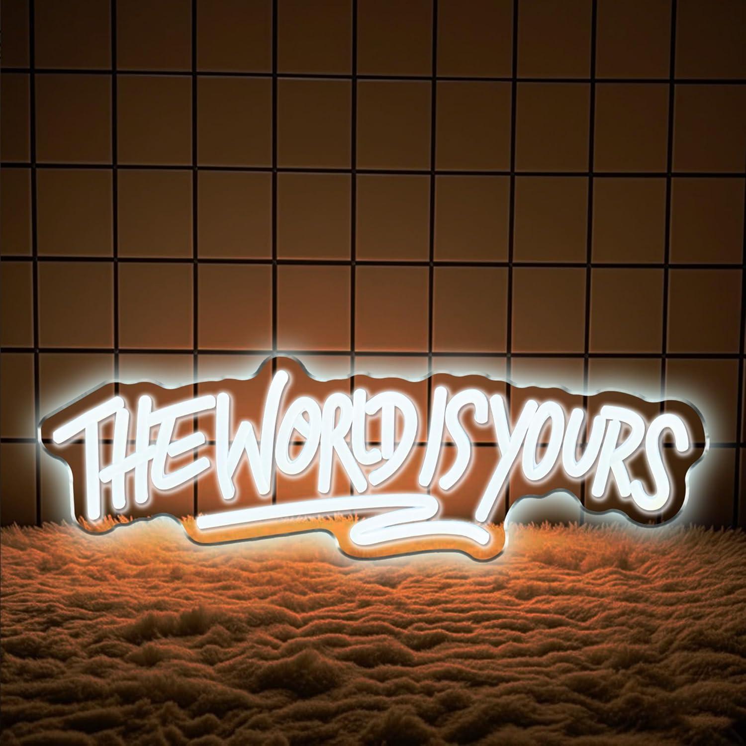 The World is Yours Neon Sign U - Wedding Led ulasan dan harga