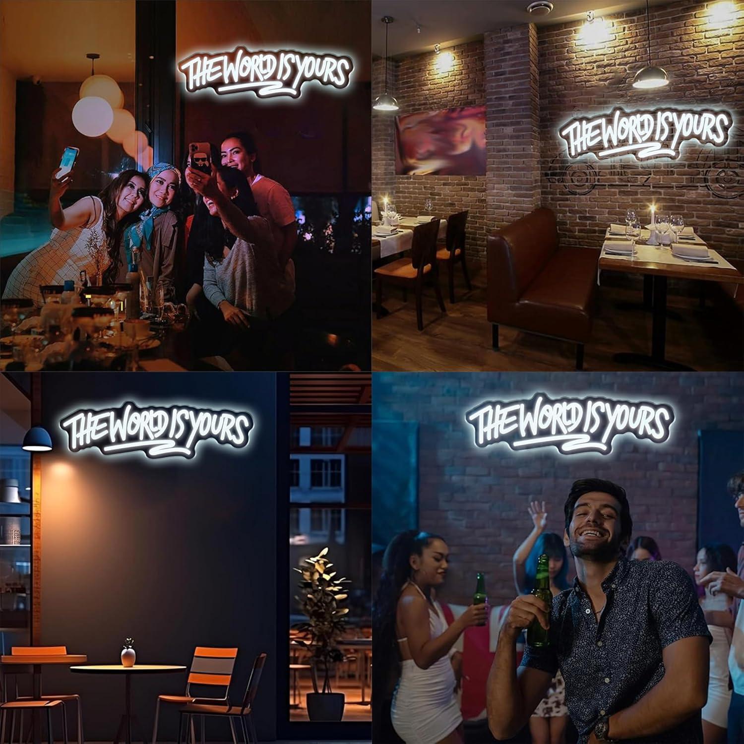 The World is Yours Neon Sign U - Wedding Led ulasan dan harga