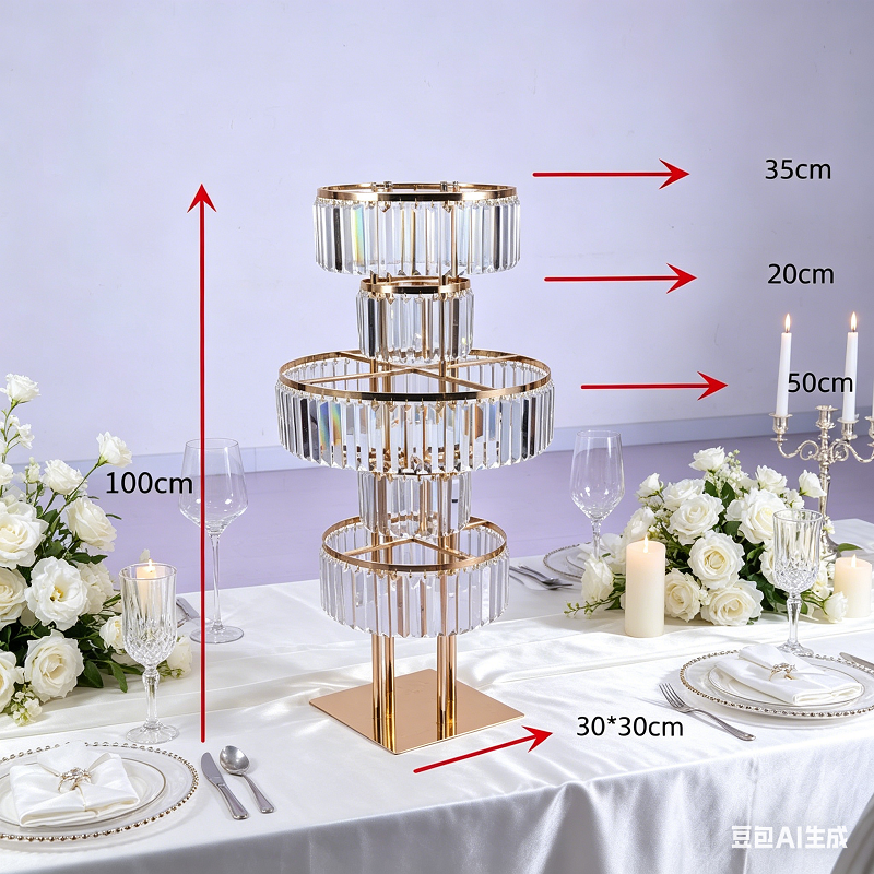 4 PCS Flower Rack Crystal Road - Wedding/Event Supply Store ulasan dan harga