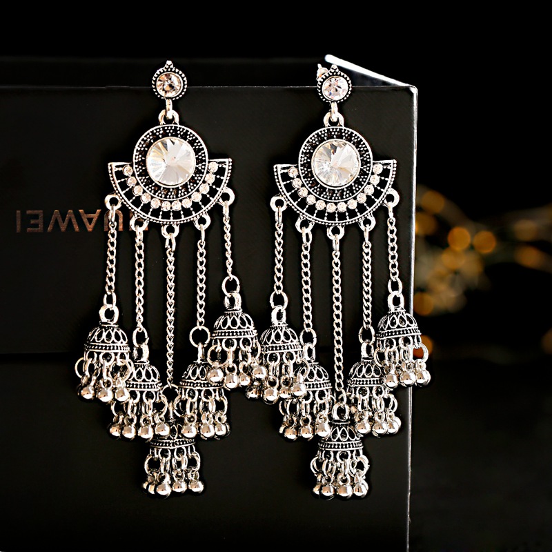 Indian Jhumka Earrings Gold Sl - Indian Wedding Supply ulasan dan harga
