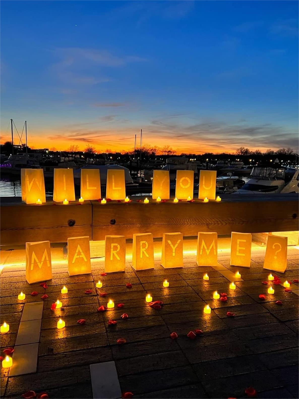 Will You Marry Me Proposal Dec - Unity Candle Set ulasan dan harga