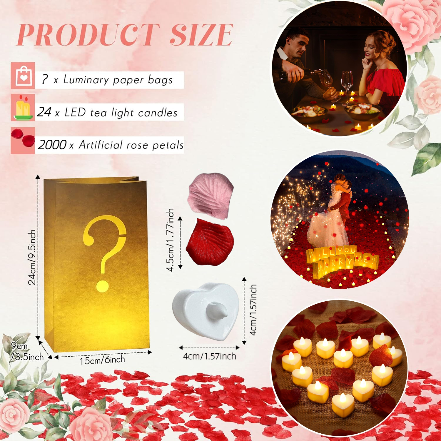Will You Marry Me Proposal Dec - Unity Candle Set ulasan dan harga