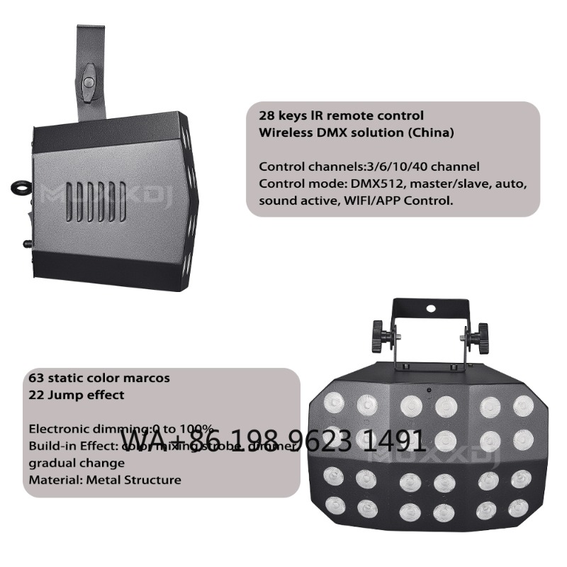 2Pcs 24*12W RGBWA+UV LED Spide - Wedding Led ulasan dan harga