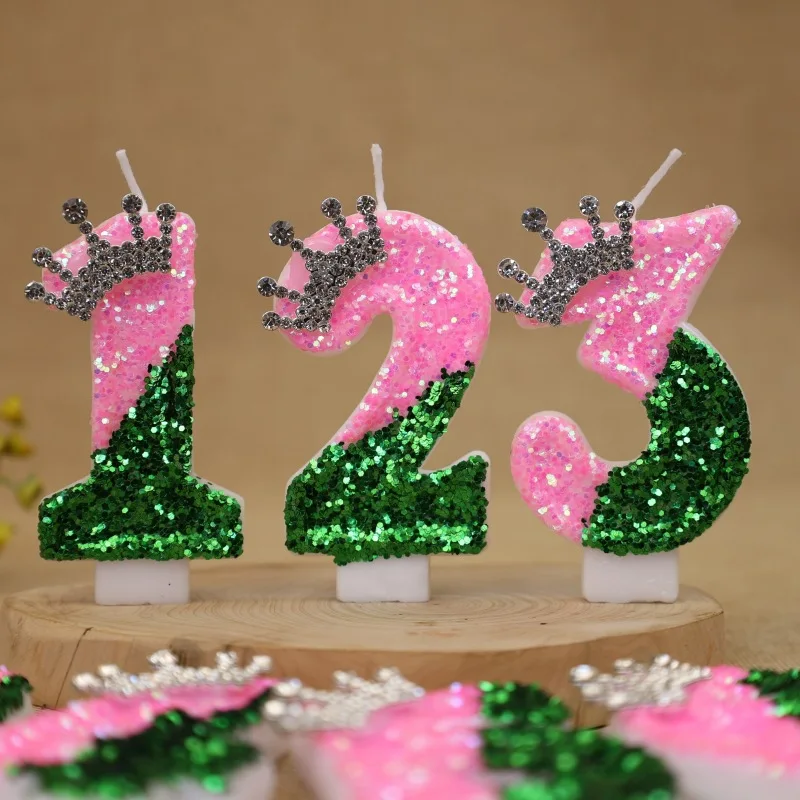 Sparkling Light Green Princess - Unity Candle Set ulasan dan harga