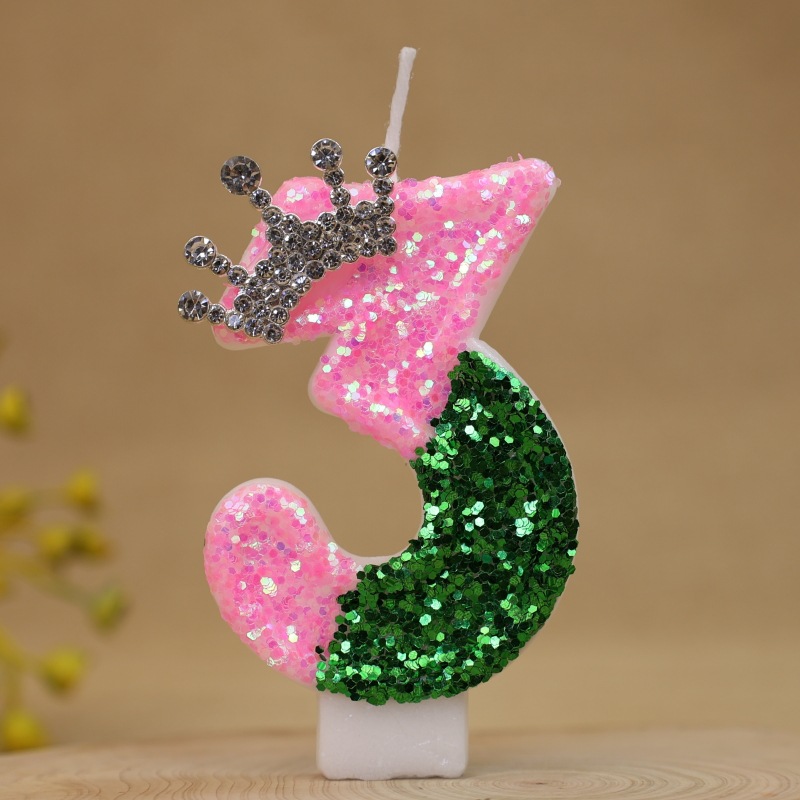 Sparkling Light Green Princess - Unity Candle Set ulasan dan harga