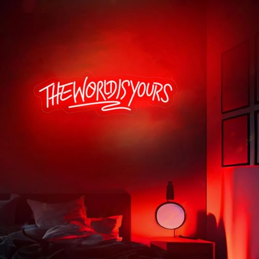 The World Is Yours Neon Sign f - Wedding Led ulasan dan harga