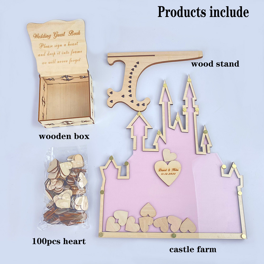 Personalized  Castle Guest Boo - Personalized Guest Book ulasan dan harga