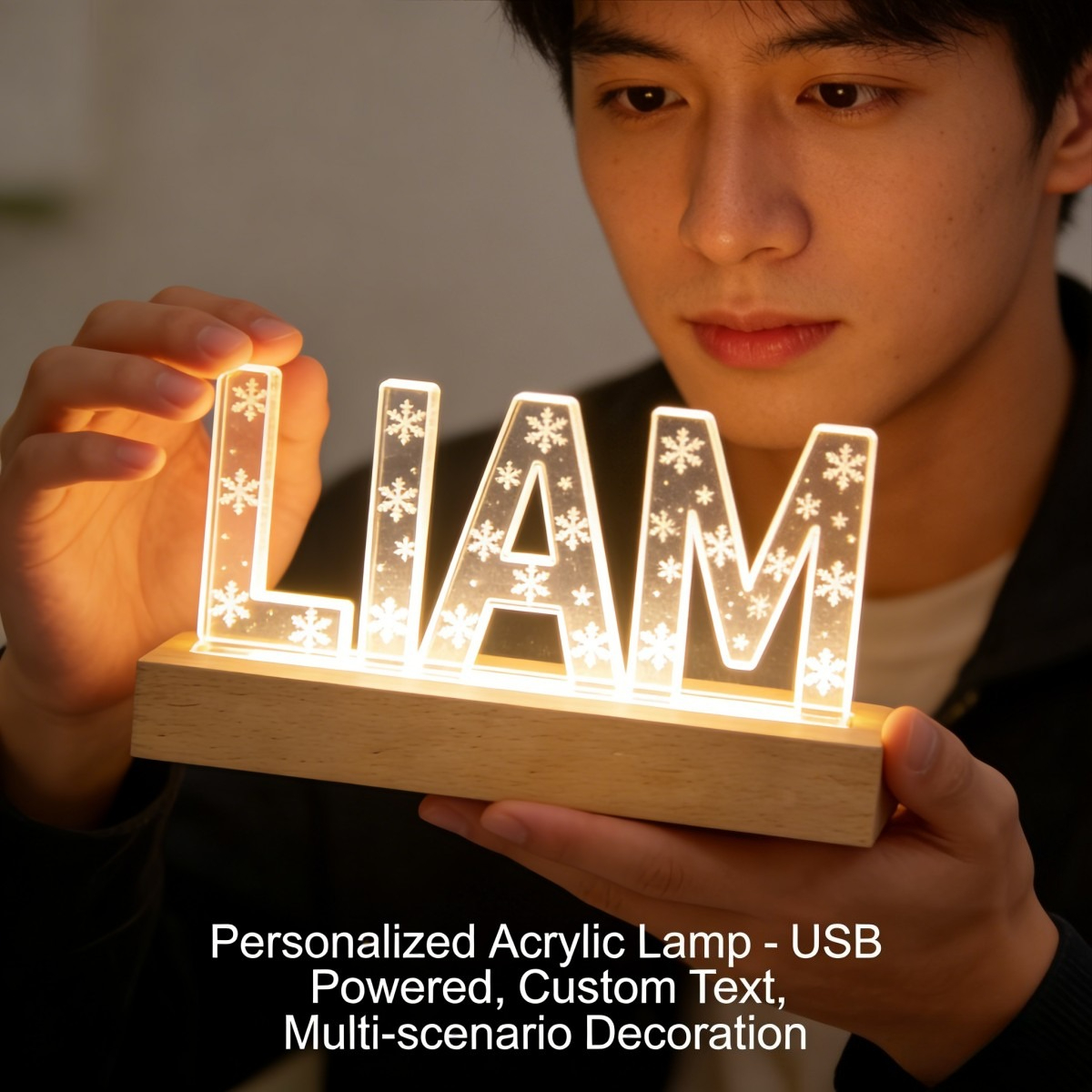 Personalized Acrylic LED Night - Wedding Led ulasan dan harga