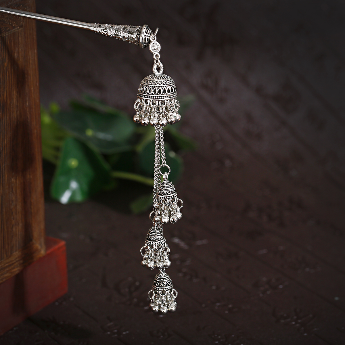 2pcs Vintage Long Tassel Earri - Indian Wedding Supply ulasan dan harga